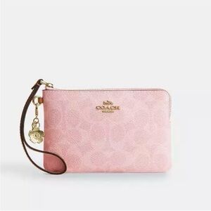 Coach Soft Pink Clutch Wristlet